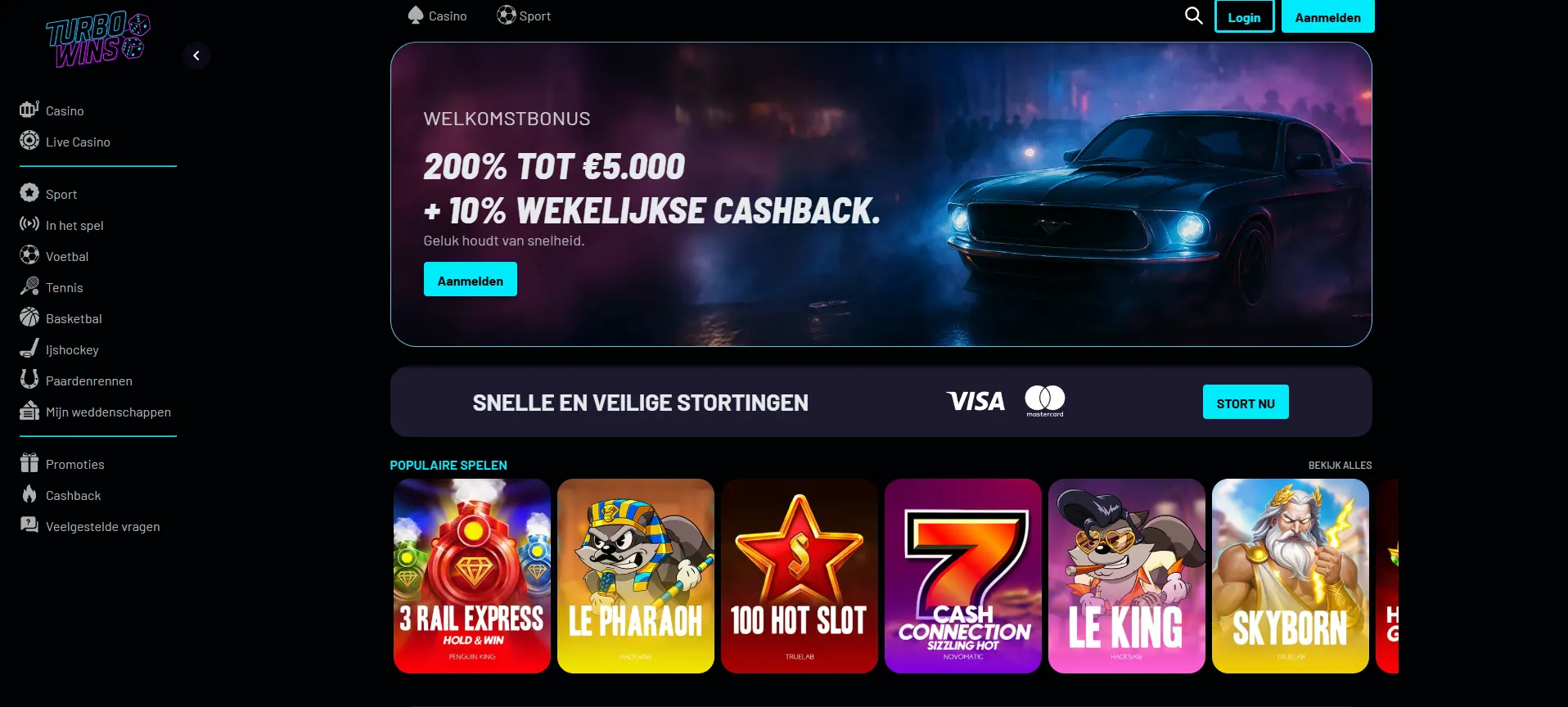 turbowins casino lobby